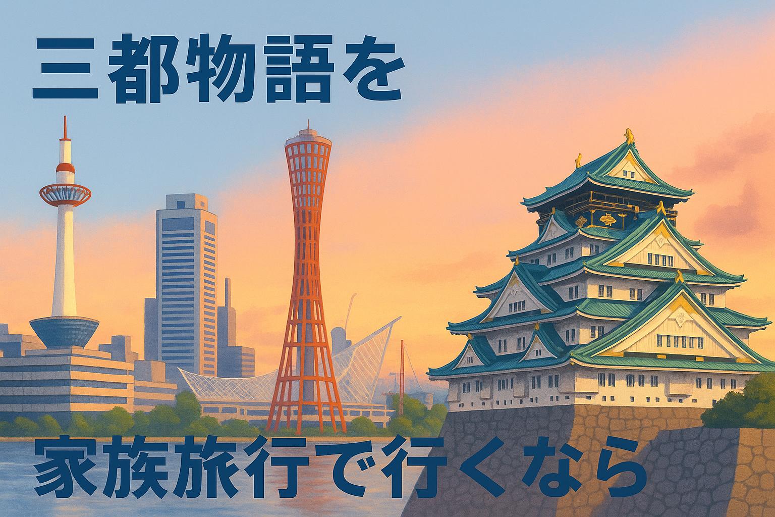 三都物語を家族旅行で行くなら｜京都・大阪・神戸を家族でめぐる観光プランとお得なきっぷ情報