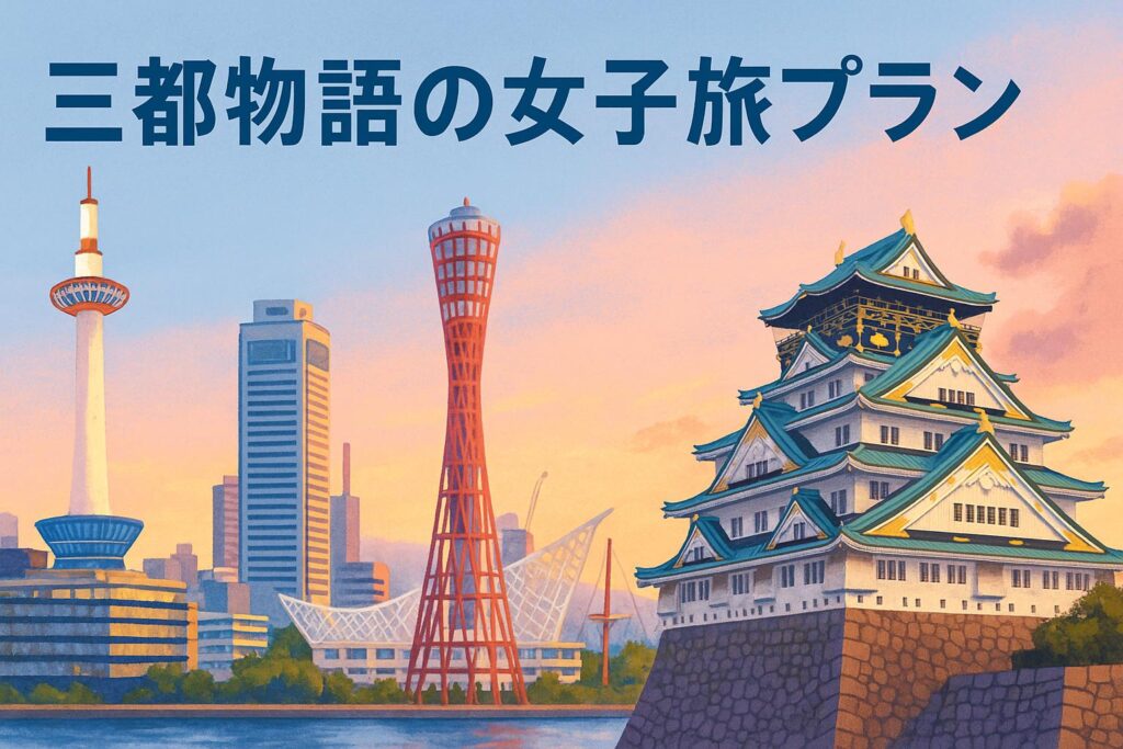 三都物語の女子旅プラン｜京都・大阪・神戸をめぐる女子旅におすすめの観光スポットとお得なきっぷ