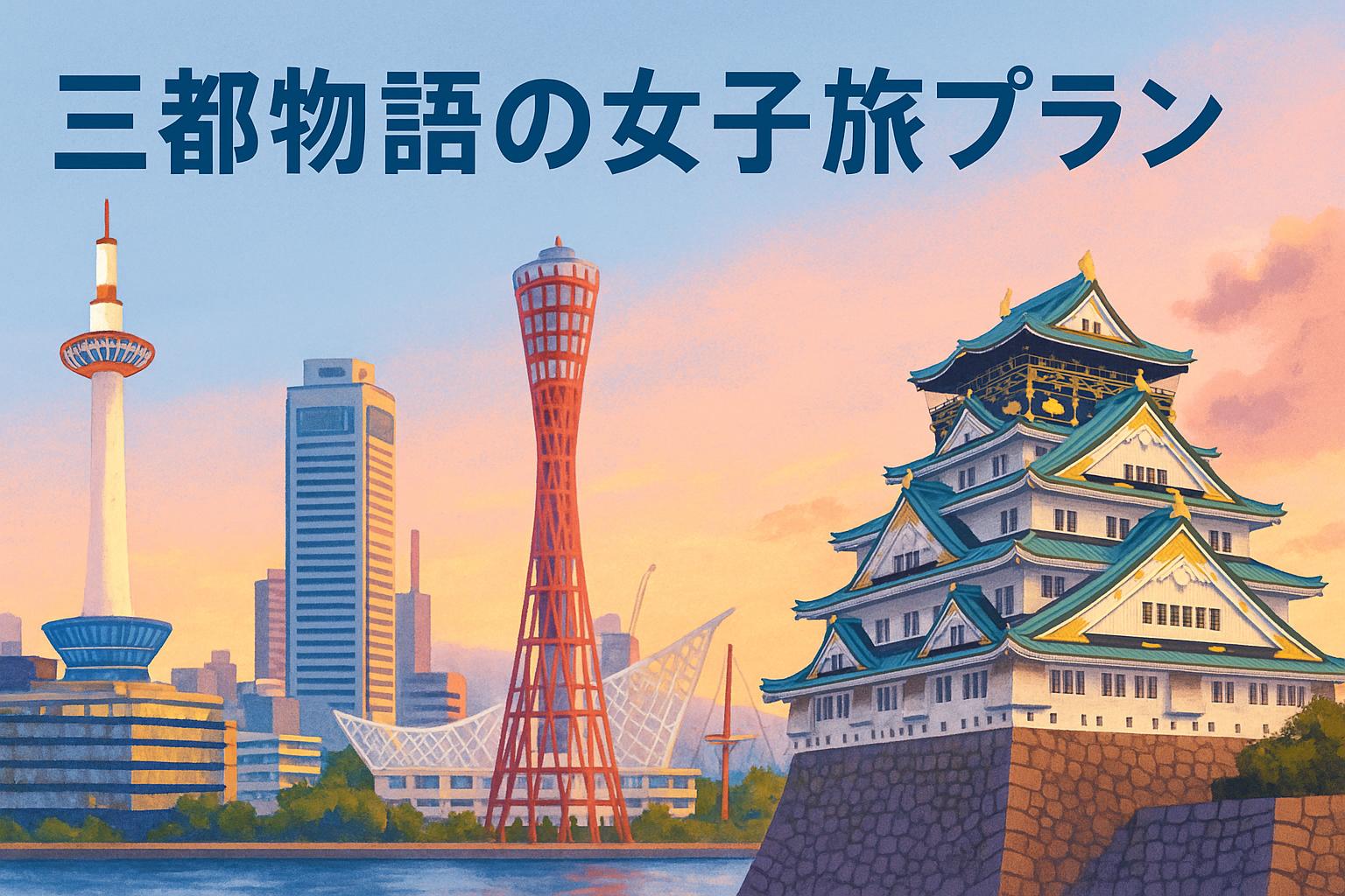 三都物語の女子旅プラン｜京都・大阪・神戸をめぐる女子旅におすすめの観光スポットとお得なきっぷ