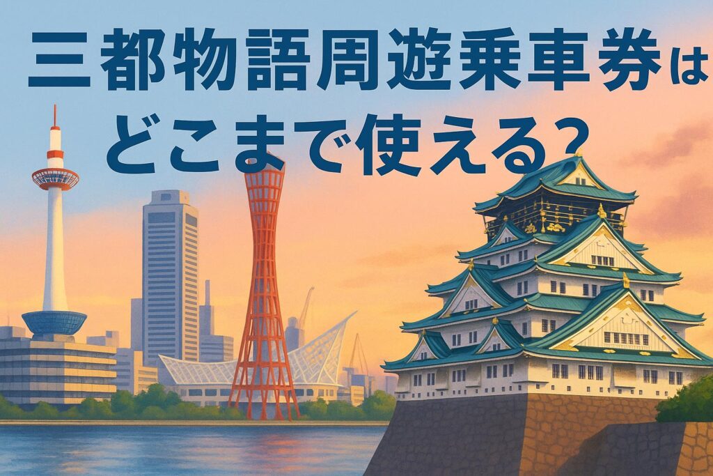 三都物語周遊乗車券はどこまで使える？｜京都・大阪・神戸をめぐる観光に便利なきっぷの範囲と使い方