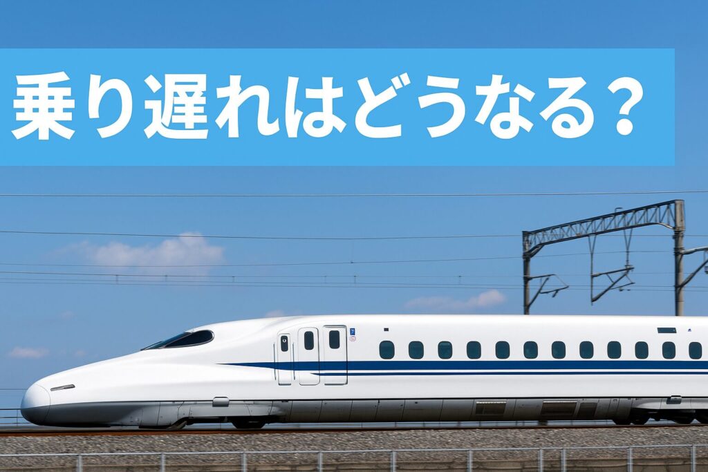 バリ得きっぷで新幹線に乗り遅れた場合どうなるかを解説する実写アイキャッチ画像。