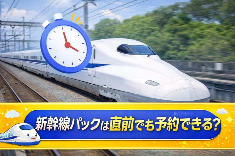 新幹線パックは直前でも予約できる？